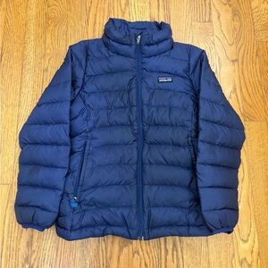 Patagonia Girls Down Puffer Jacket – Navy Blue – Size S (8)